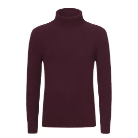 Cashmere Turtleneck Sweater in Grape Purple