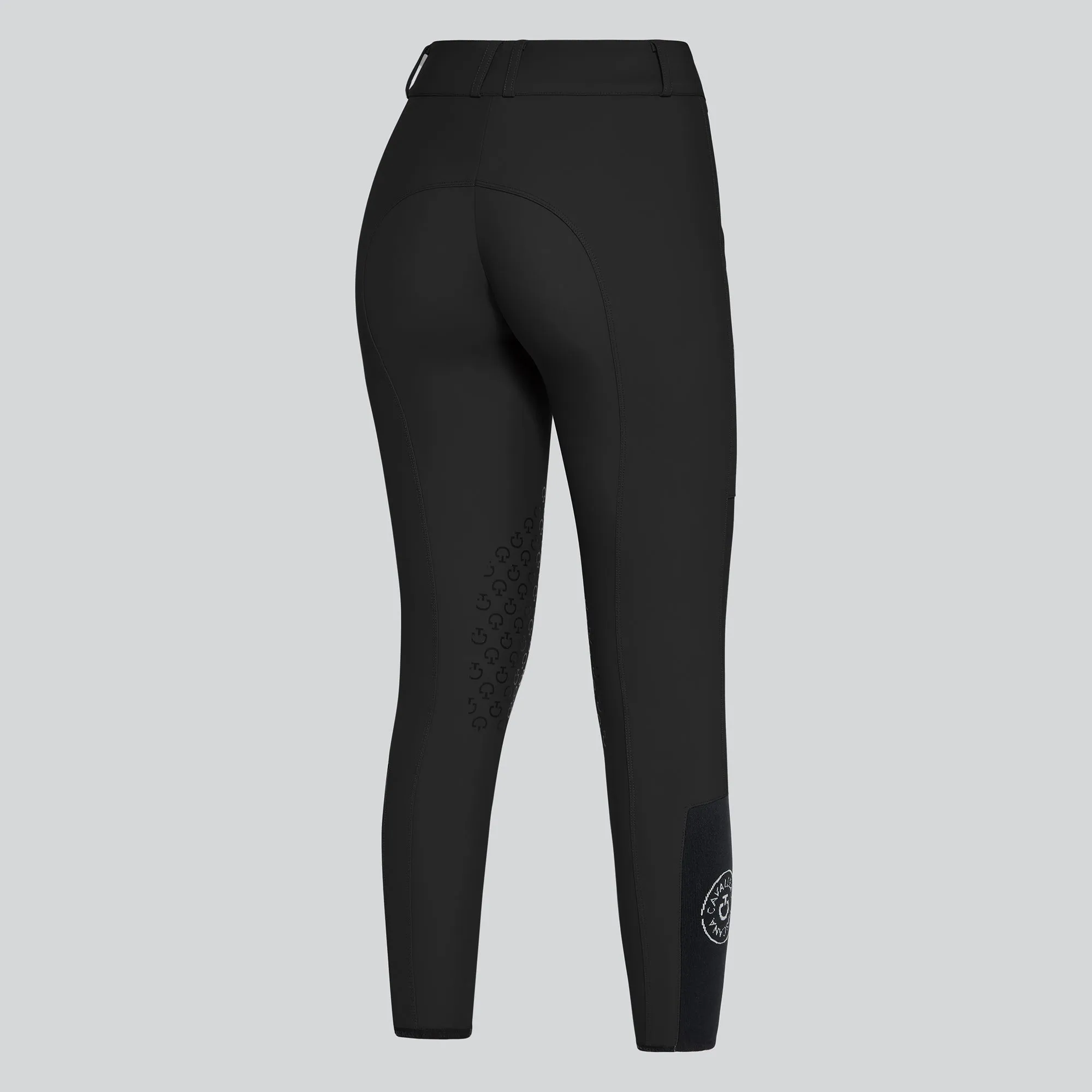 Cavalleria Toscana Perforated Insert Breeches - Black