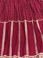 Charming Maroon Color Rayon Skirt For Women