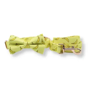 Cheeky Pawnana Bowtie Unbreakable Collar™ & Leash Set