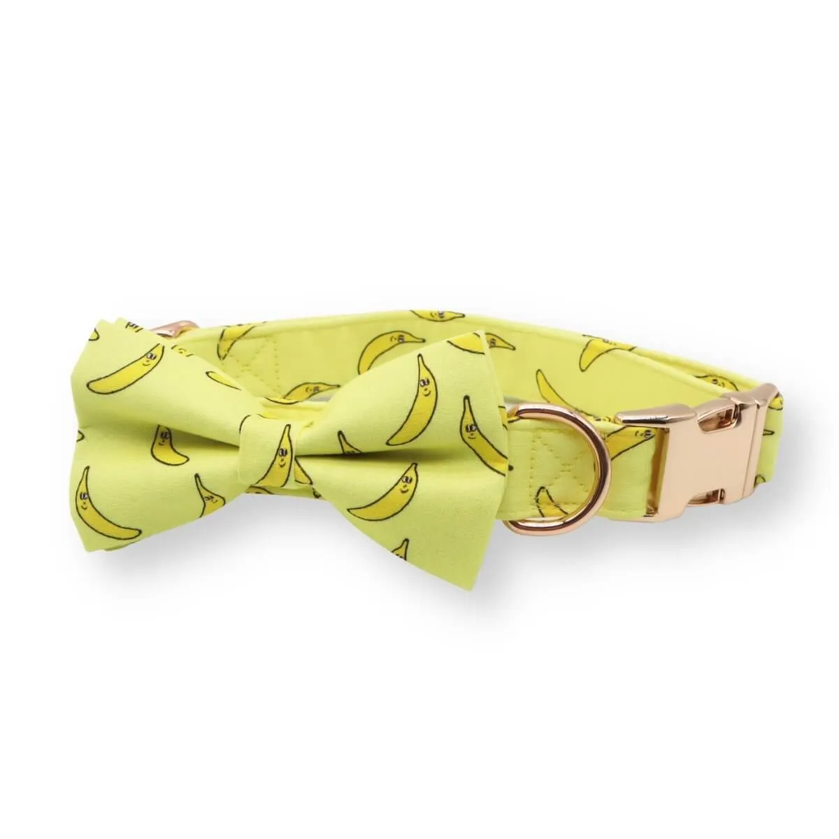 Cheeky Pawnana Bowtie Unbreakable Collar™ & Leash Set