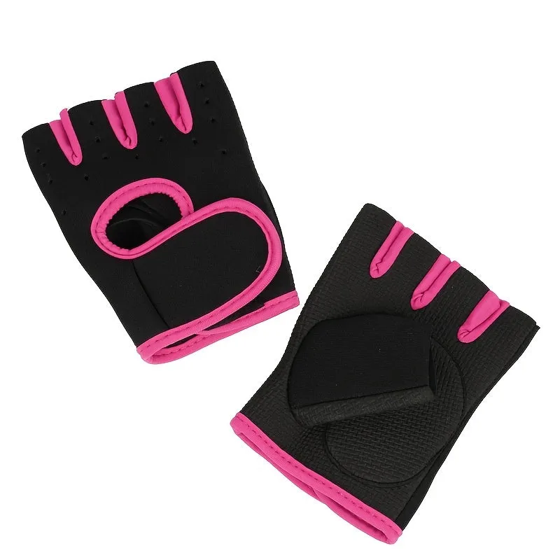 Chic Fingerless Workout Gloves for Active Women