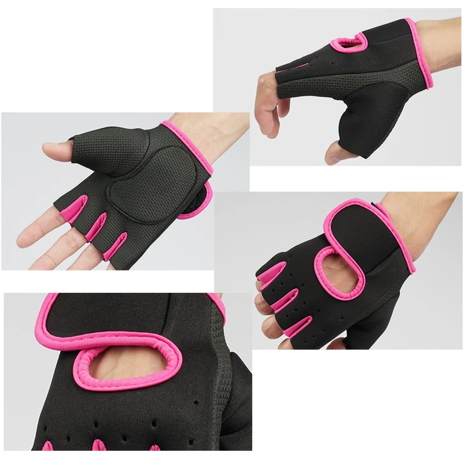 Chic Fingerless Workout Gloves for Active Women