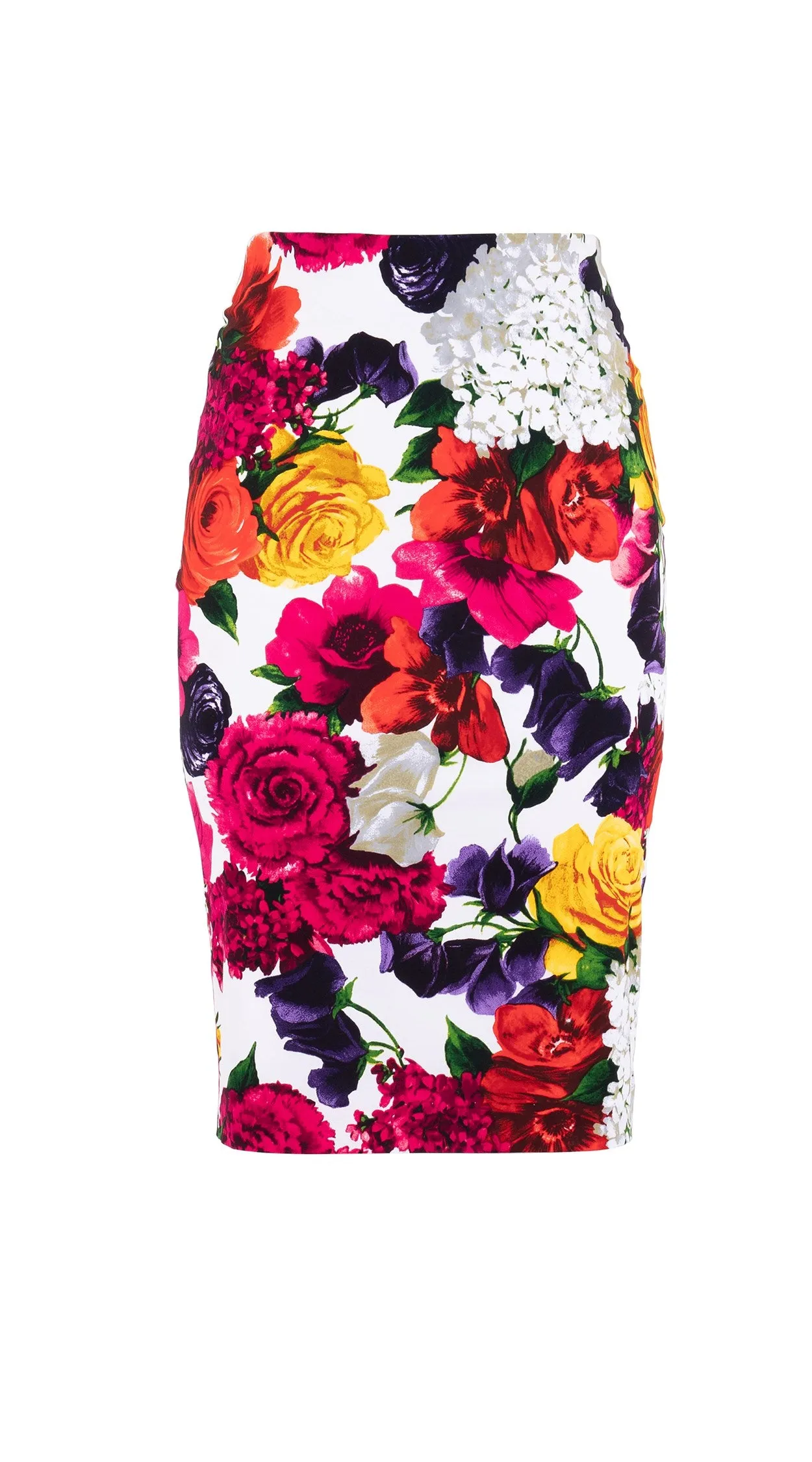 Chloe Skirt Cotton Stretch (Zinnia Flower)