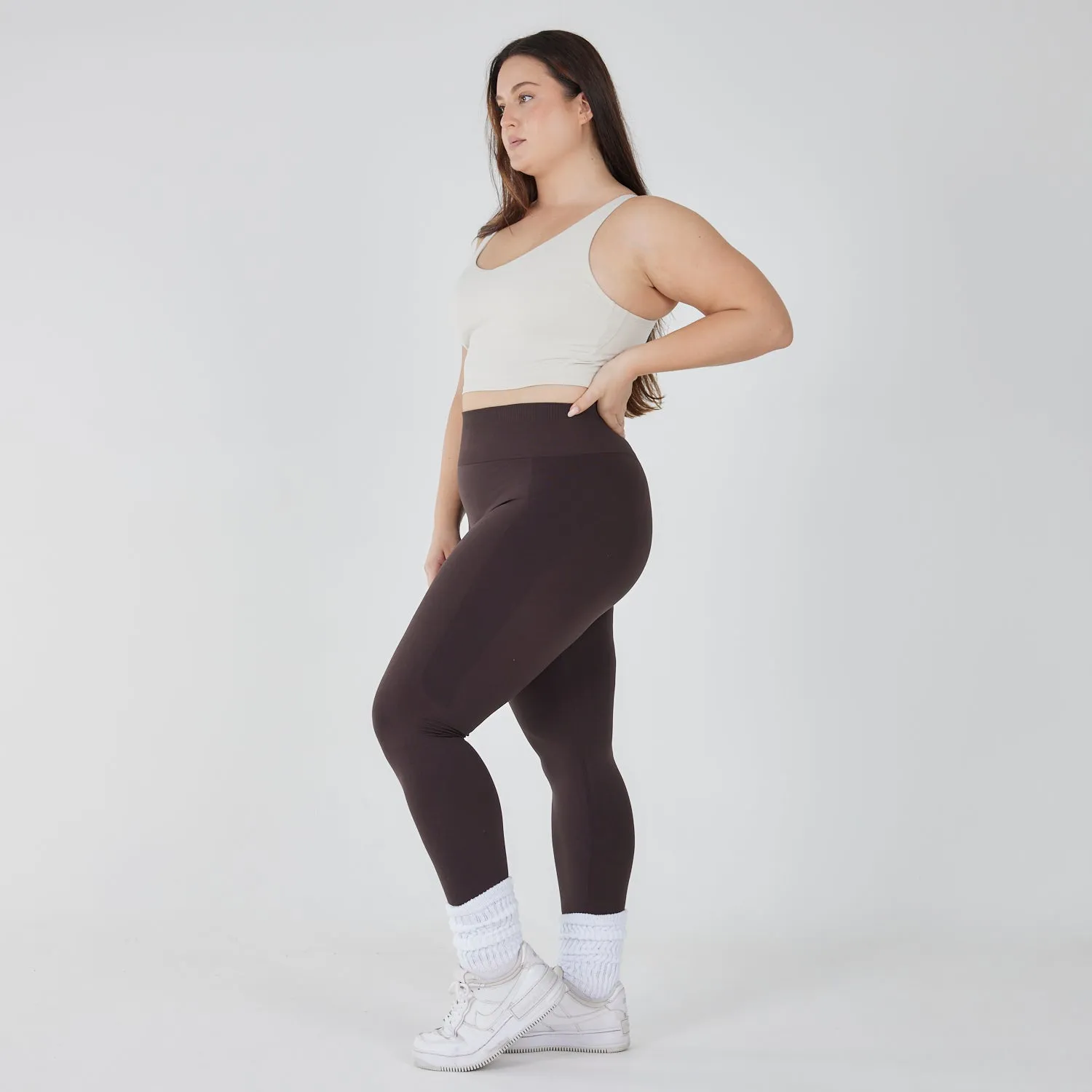 Classic Seamless Legging in Espresso - FINAL SALE