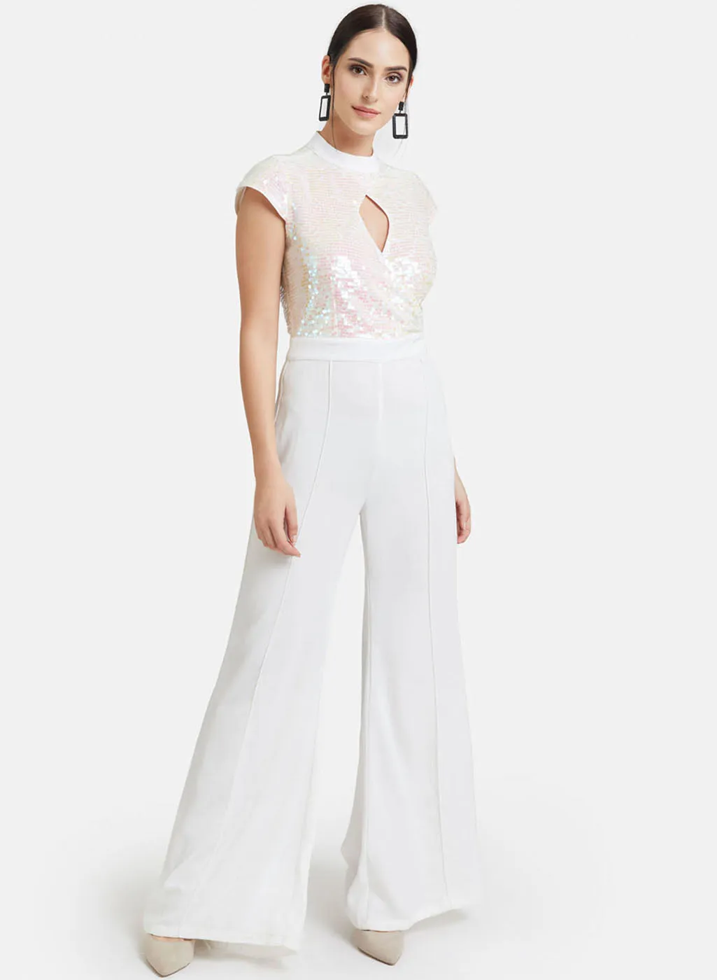 Clear Sequins Jumpsuit