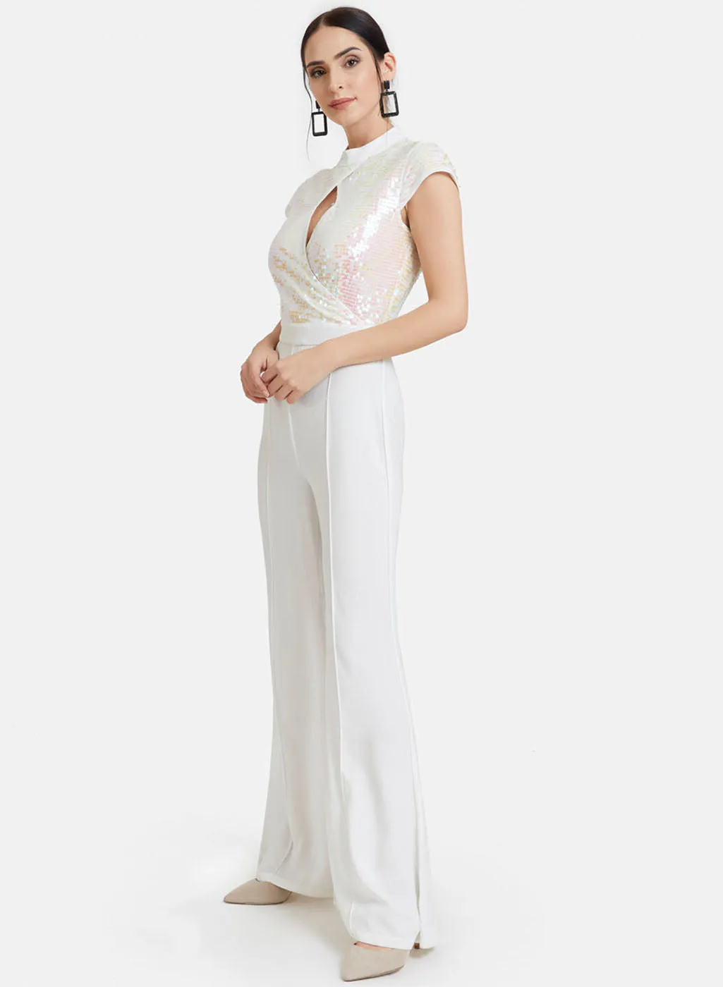 Clear Sequins Jumpsuit