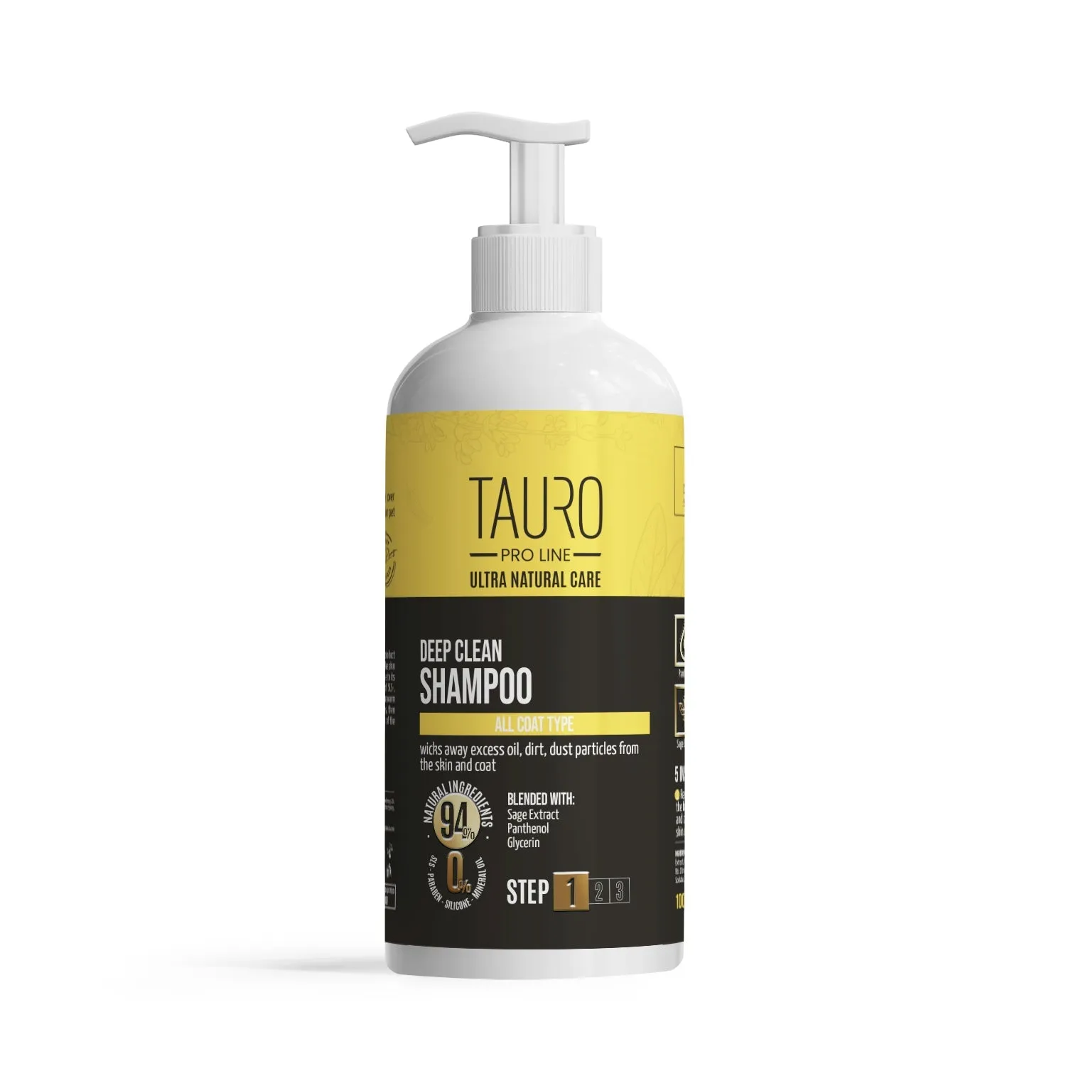 CLEARANCE Tauro Pro Line Ultra Natural Care deep clean shampoo for dogs and cats  skin and coat