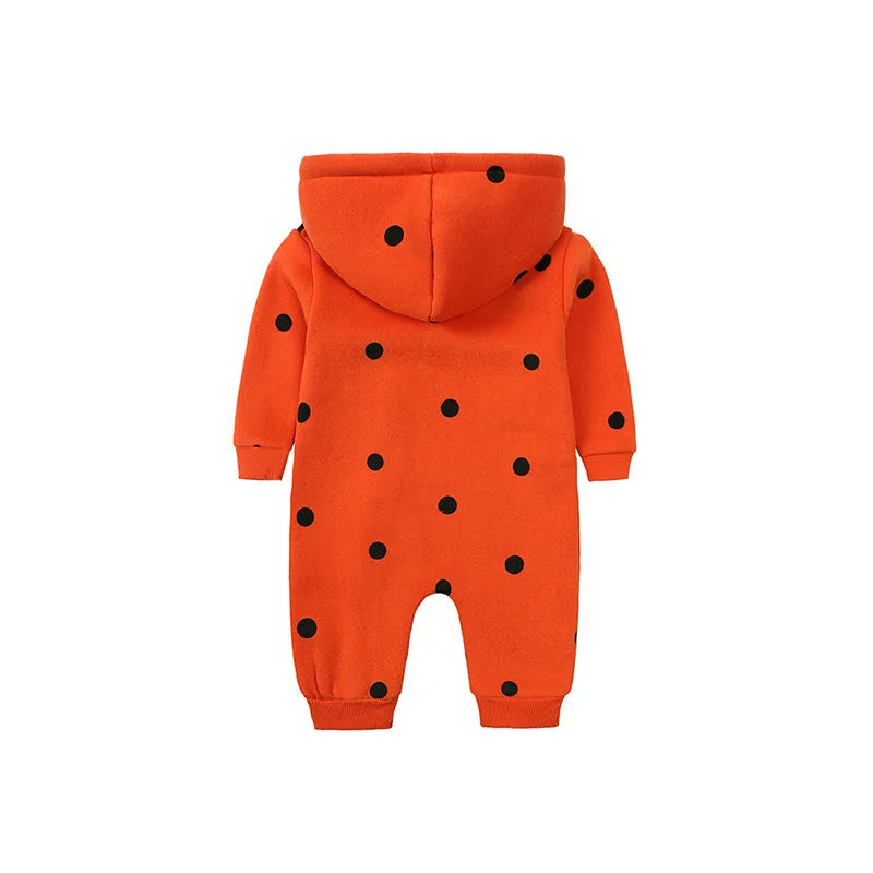 Cotton Fleece All in One Hoodie Romper