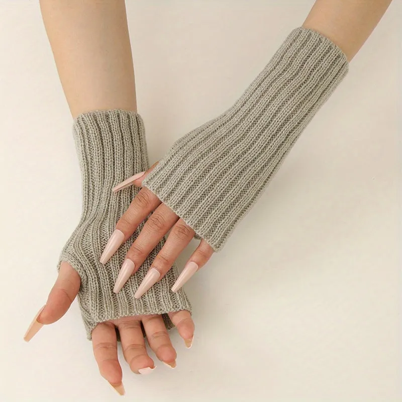 Cozy Fingerless Gloves  Arm Sleeves for stylish warmth