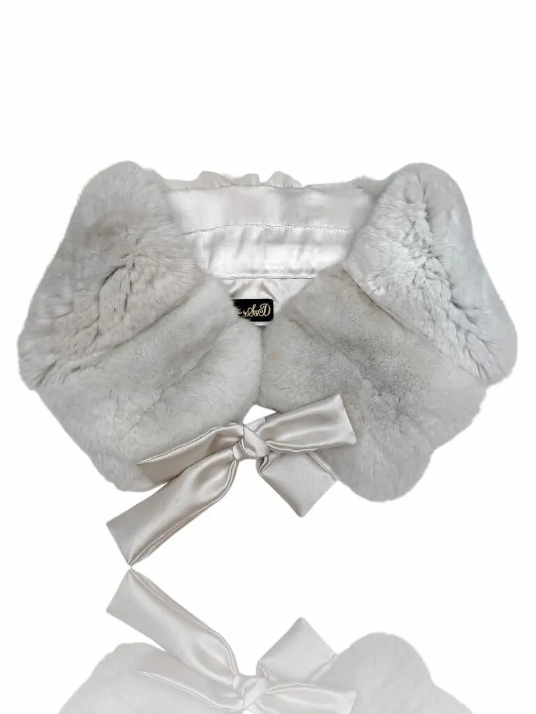 Cream Chinchilla Fur Collar