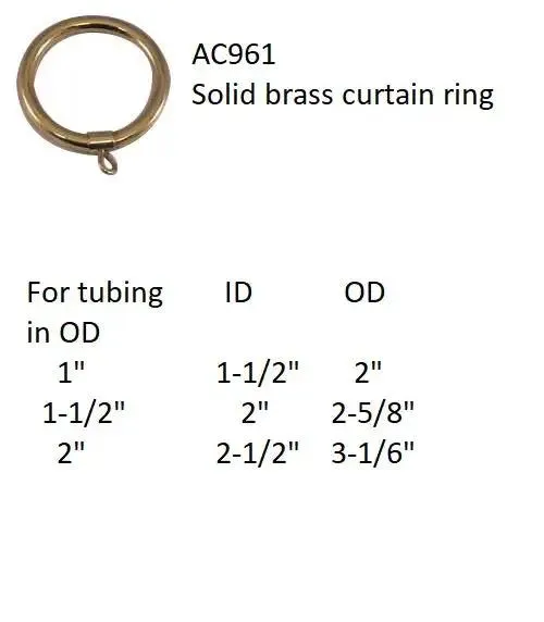 Curtain Ring for 2" Tubing