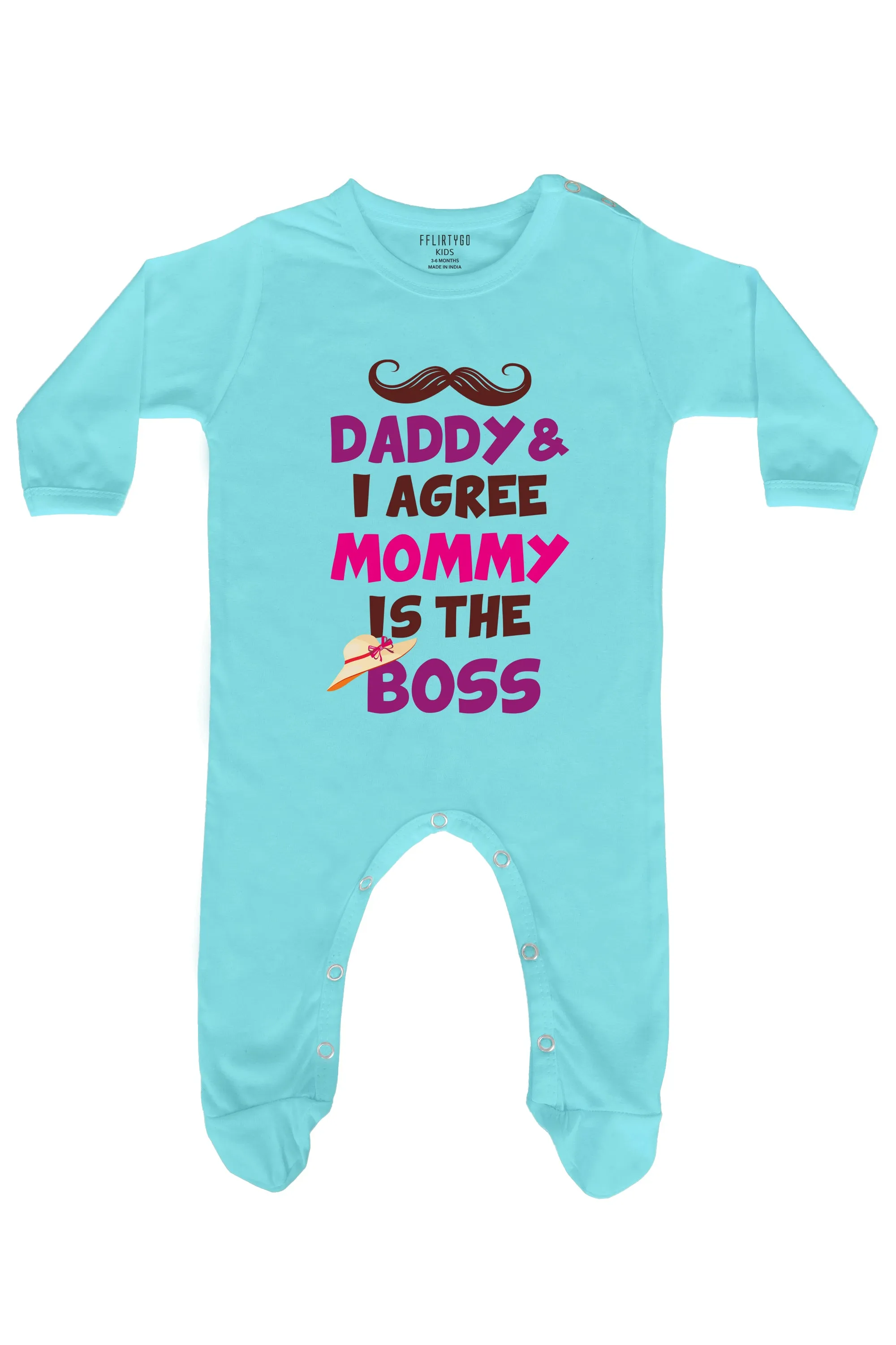 Daddy and I Agree Mommy is The Boss Baby Romper | Onesies