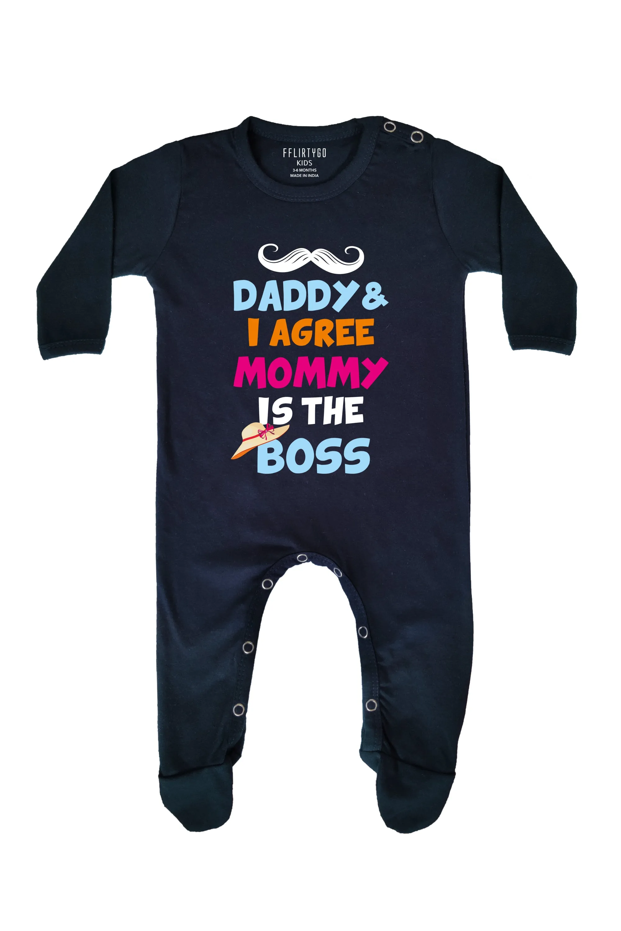 Daddy and I Agree Mommy is The Boss Baby Romper | Onesies