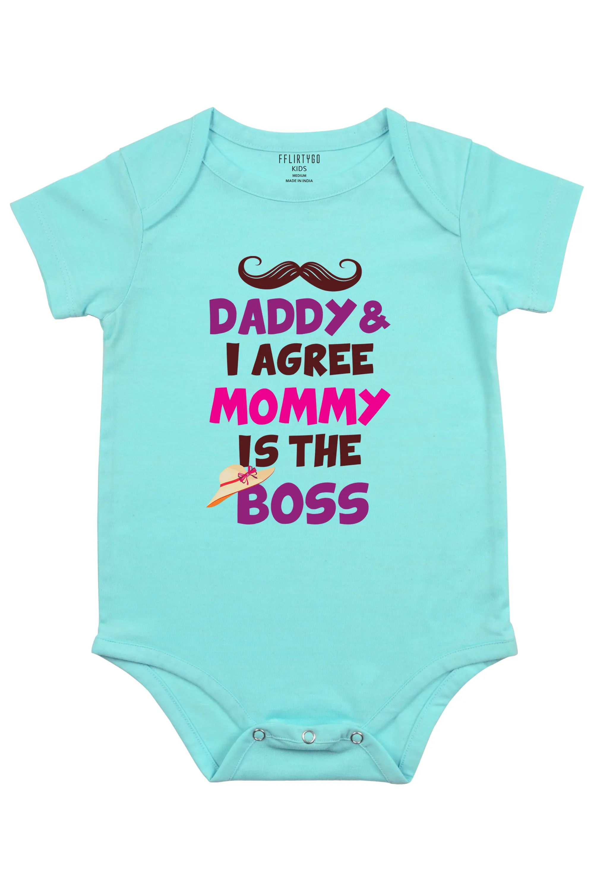 Daddy and I Agree Mommy is The Boss Baby Romper | Onesies