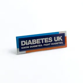 Dark Blue Diabetes UK Lapel Badge (INT)