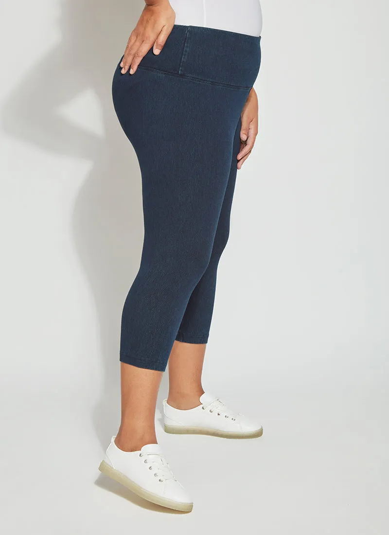 Denim Capri (Plus Size, 21.5" Inseam)