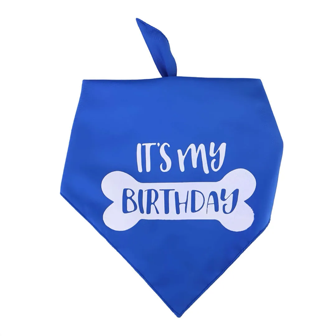 Dog Birthday Bandana Triangle Pet Bibs