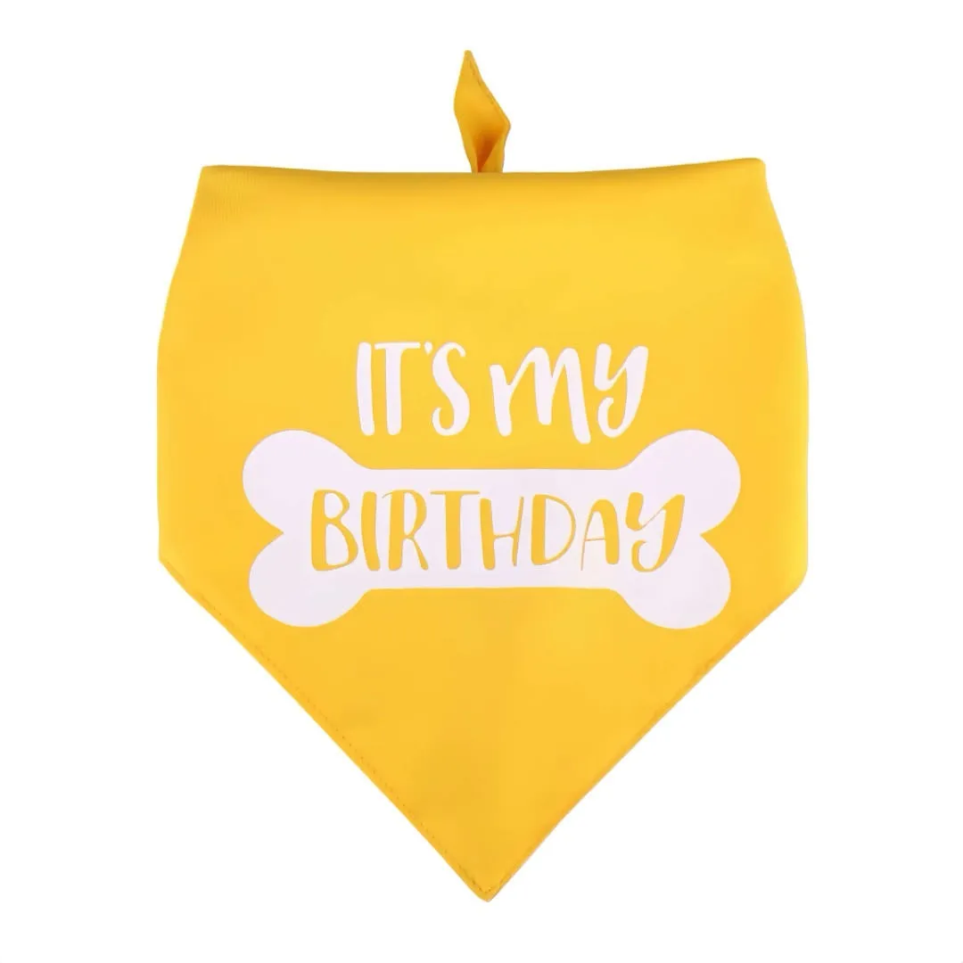 Dog Birthday Bandana Triangle Pet Bibs