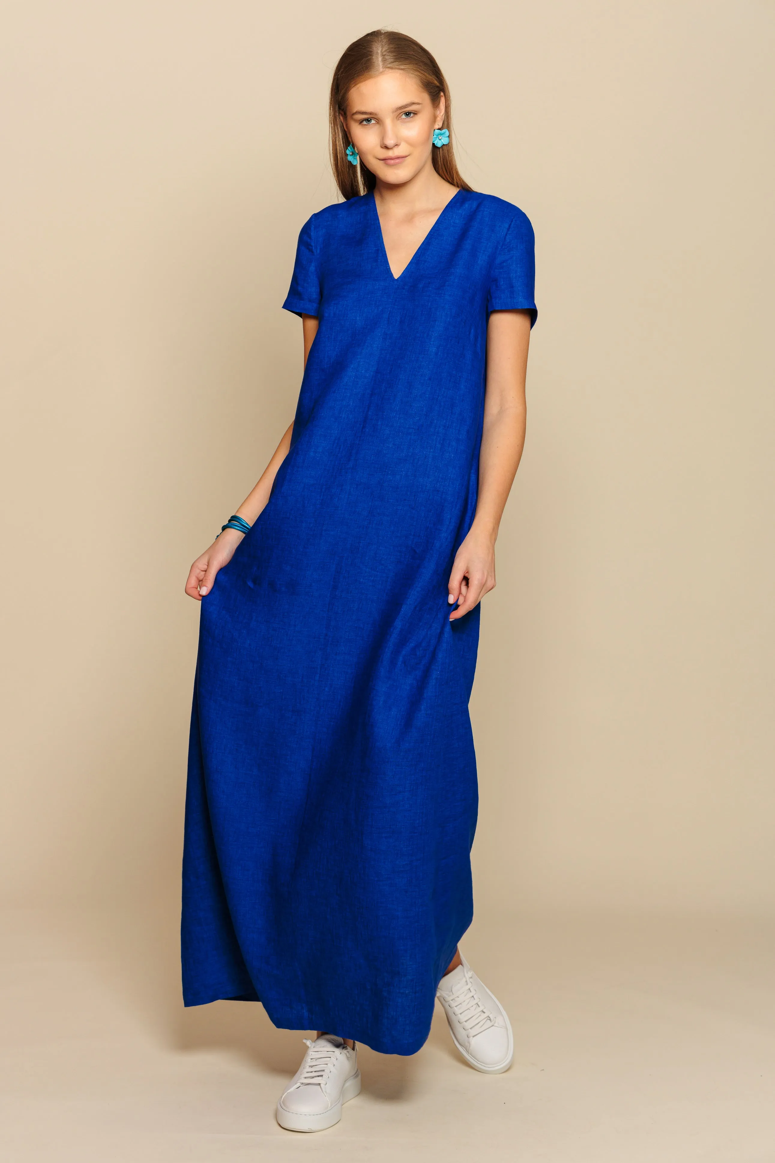 Dress "MAYA MAXI" / Linen by Solbiati