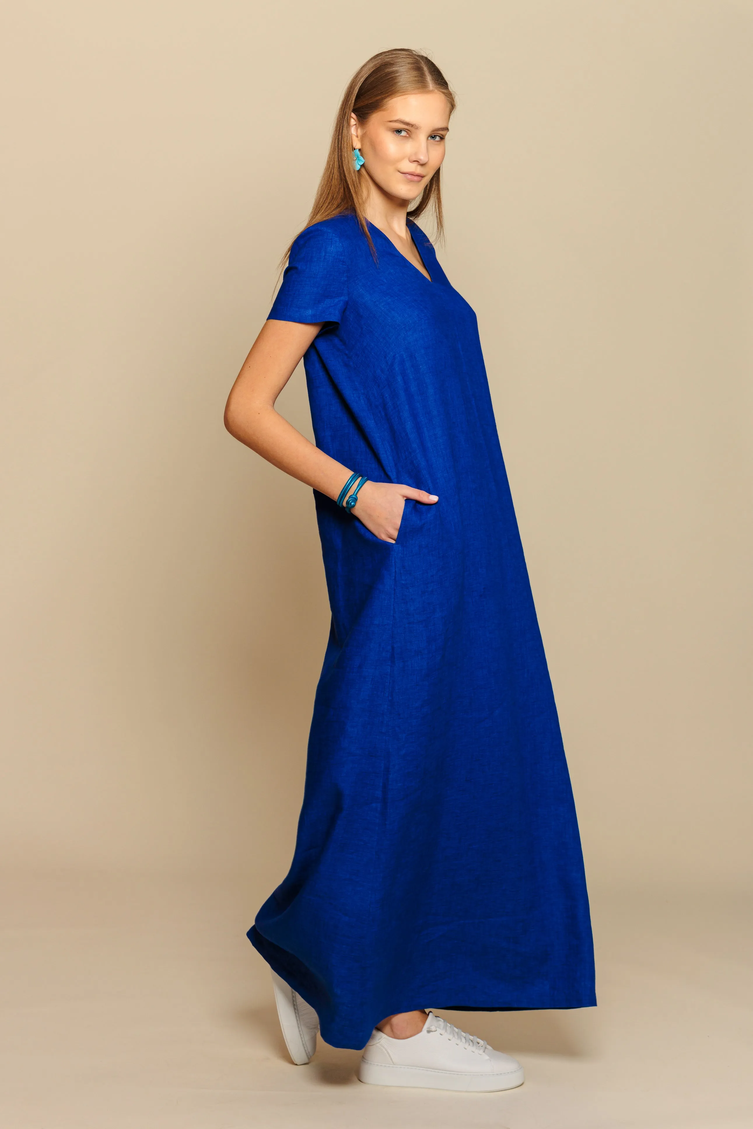 Dress "MAYA MAXI" / Linen by Solbiati