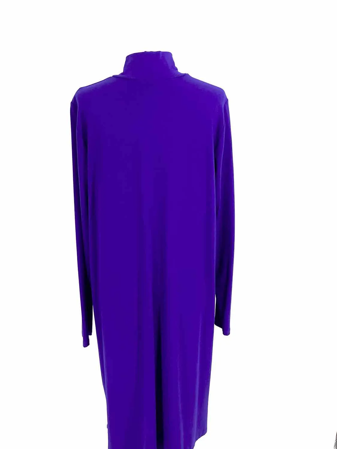 Eileen Fisher Women's Purple Turtleneck Dress