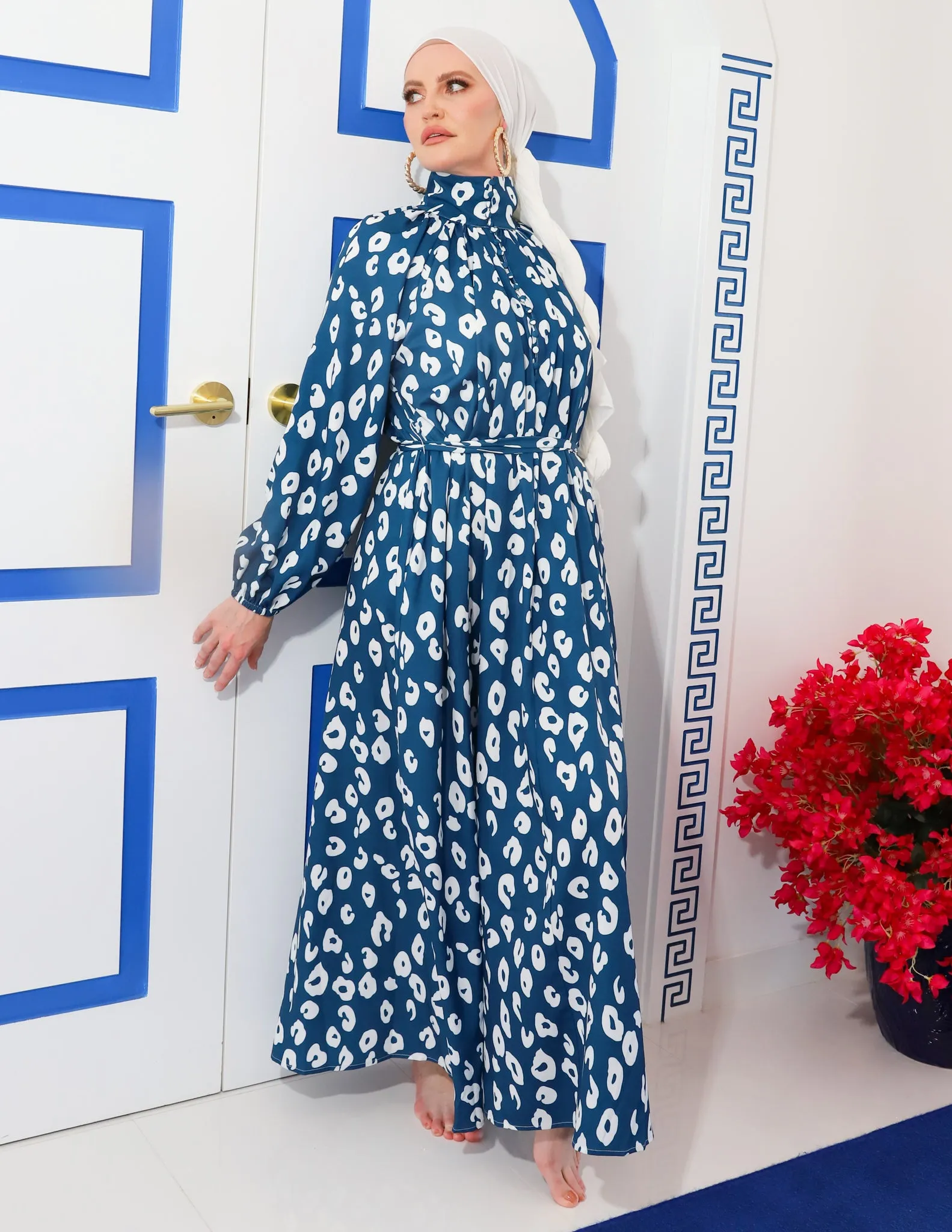 Elaine Maxi Dress - Ocean Blue