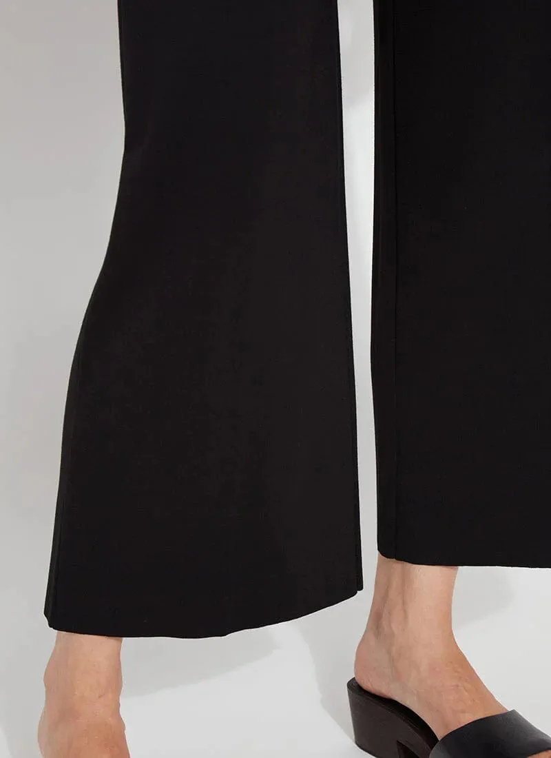 Ellis Culottes Ponte Crop in black by Lysse