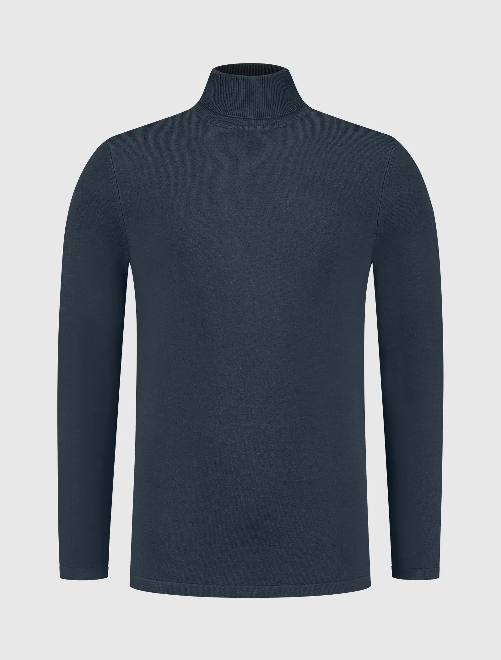 Essential Knitwear Turtleneck Sweater | Navy