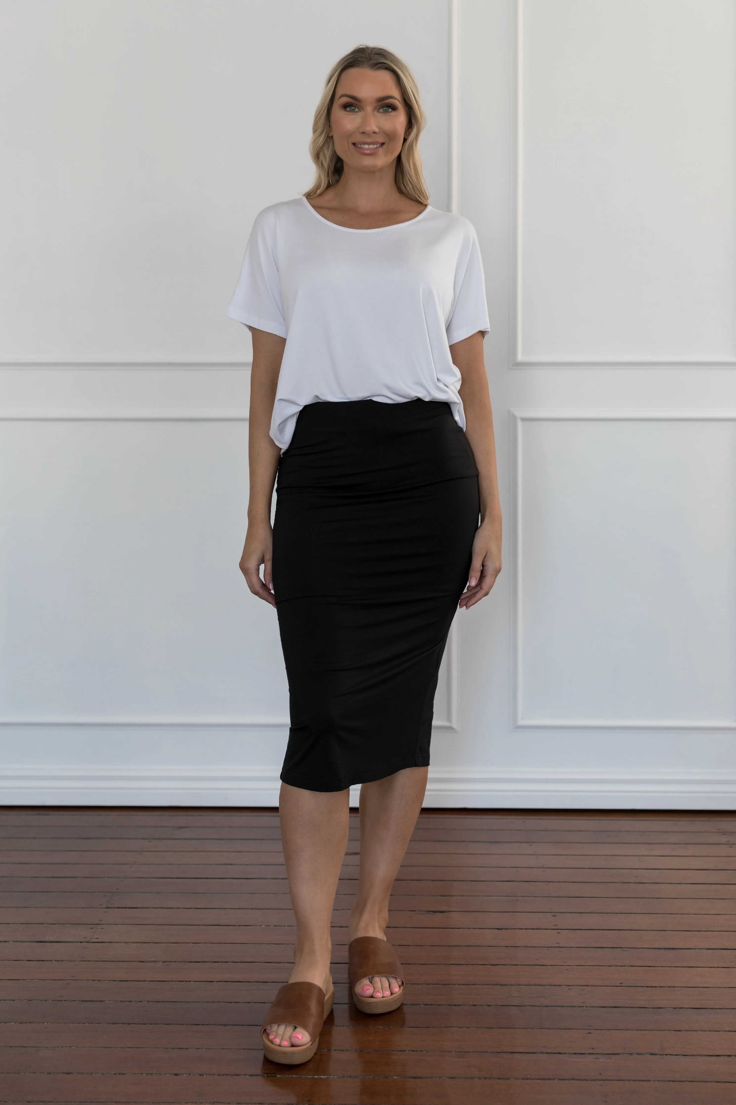 Everyday Midi Skirt | Black