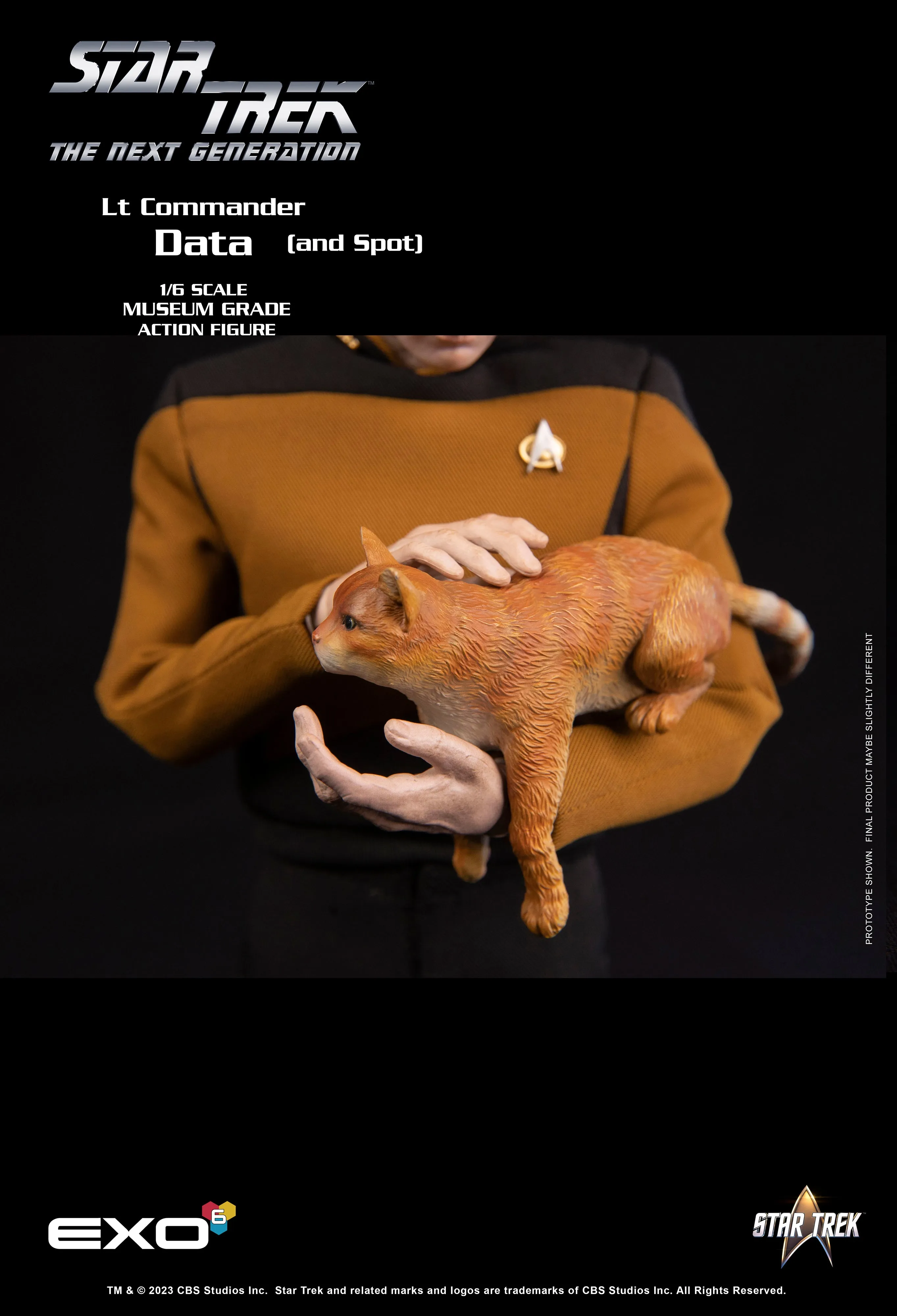 Exo-6 Star Trek: Enterprise Lt. Commander Data Standard Version 1/6 Scale Figure