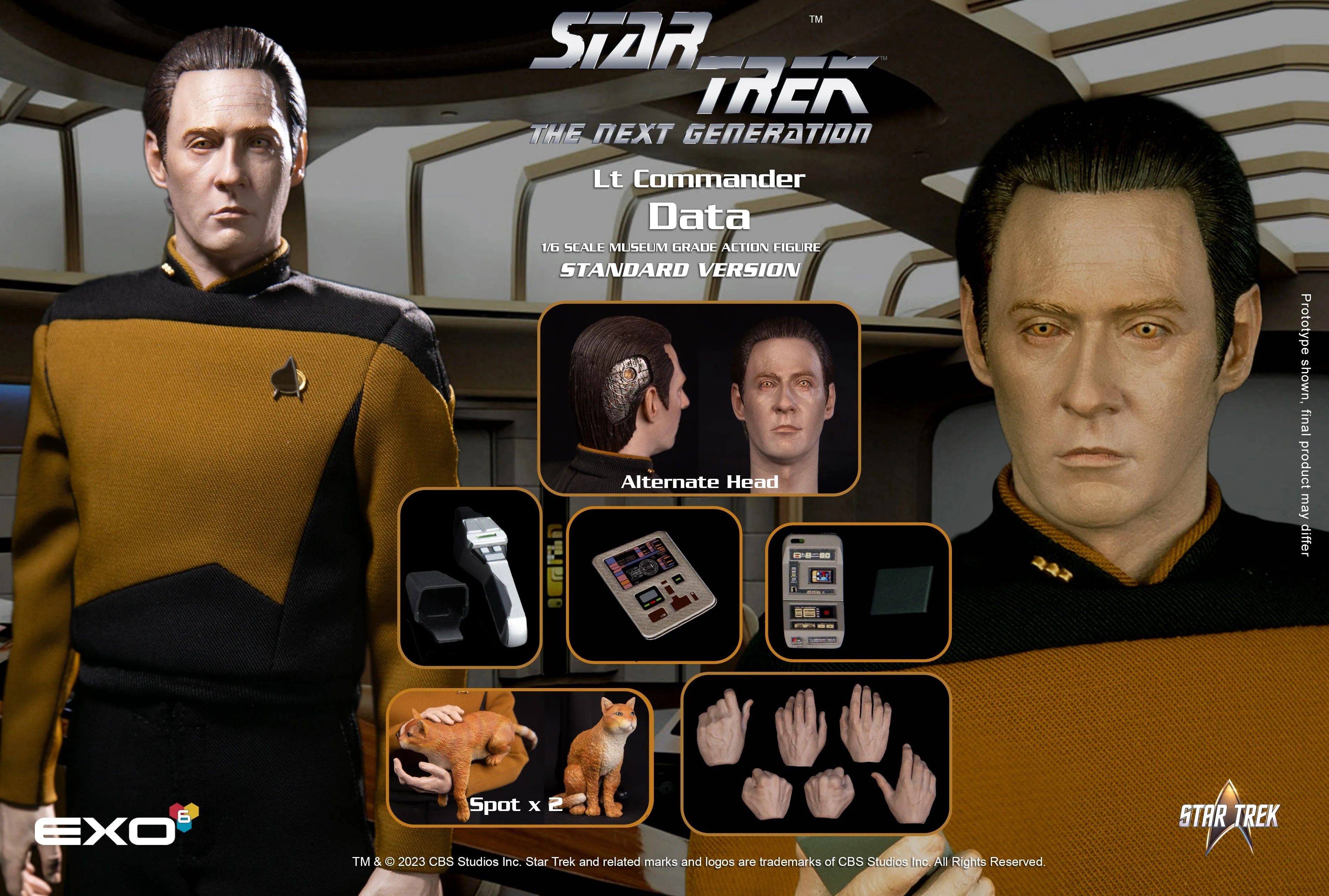 Exo-6 Star Trek: Enterprise Lt. Commander Data Standard Version 1/6 Scale Figure