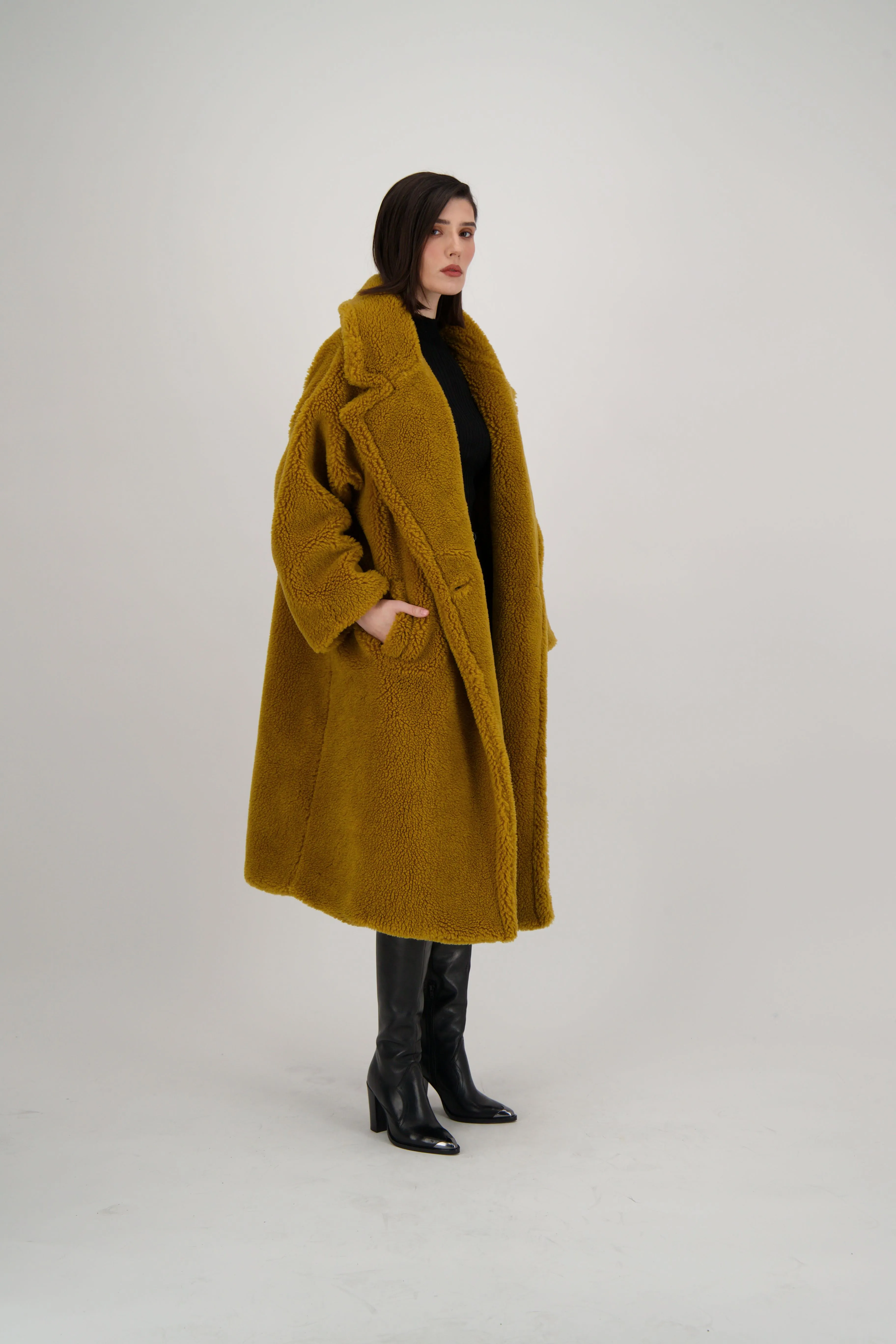 Faux Berber Teddy Coat