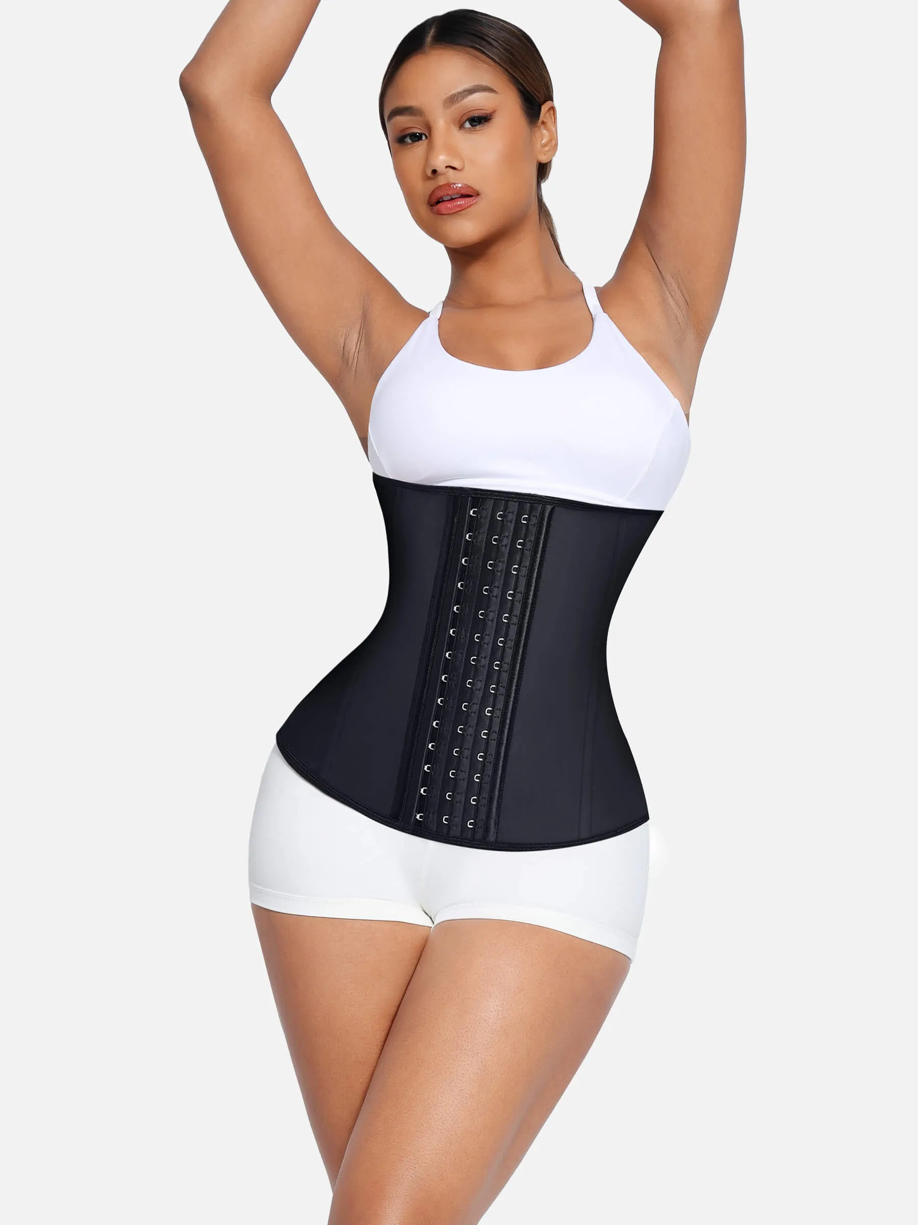 Feelingirl Latex Waist Trainer Waist Cincher Corset