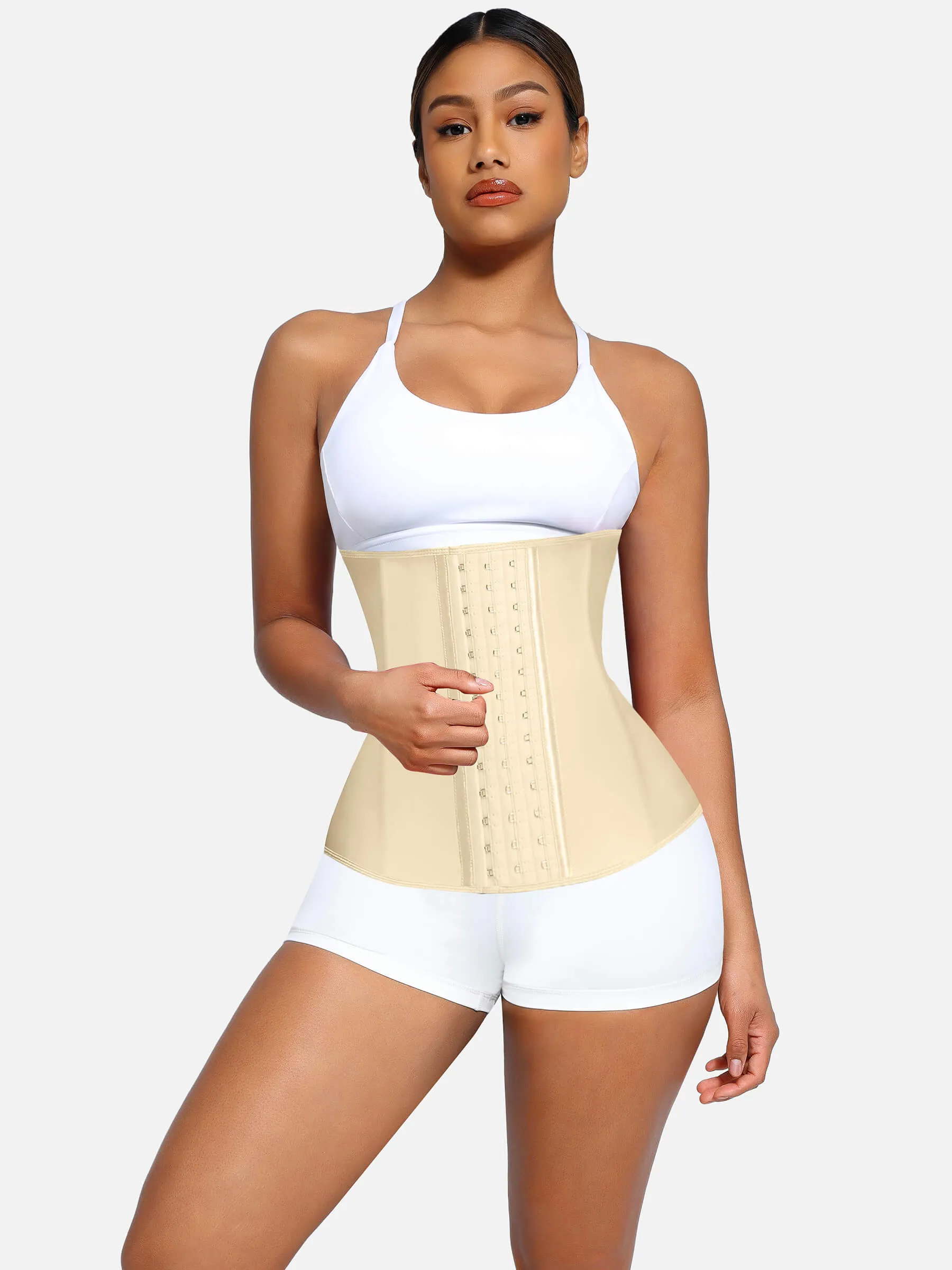 Feelingirl Latex Waist Trainer Waist Cincher Corset