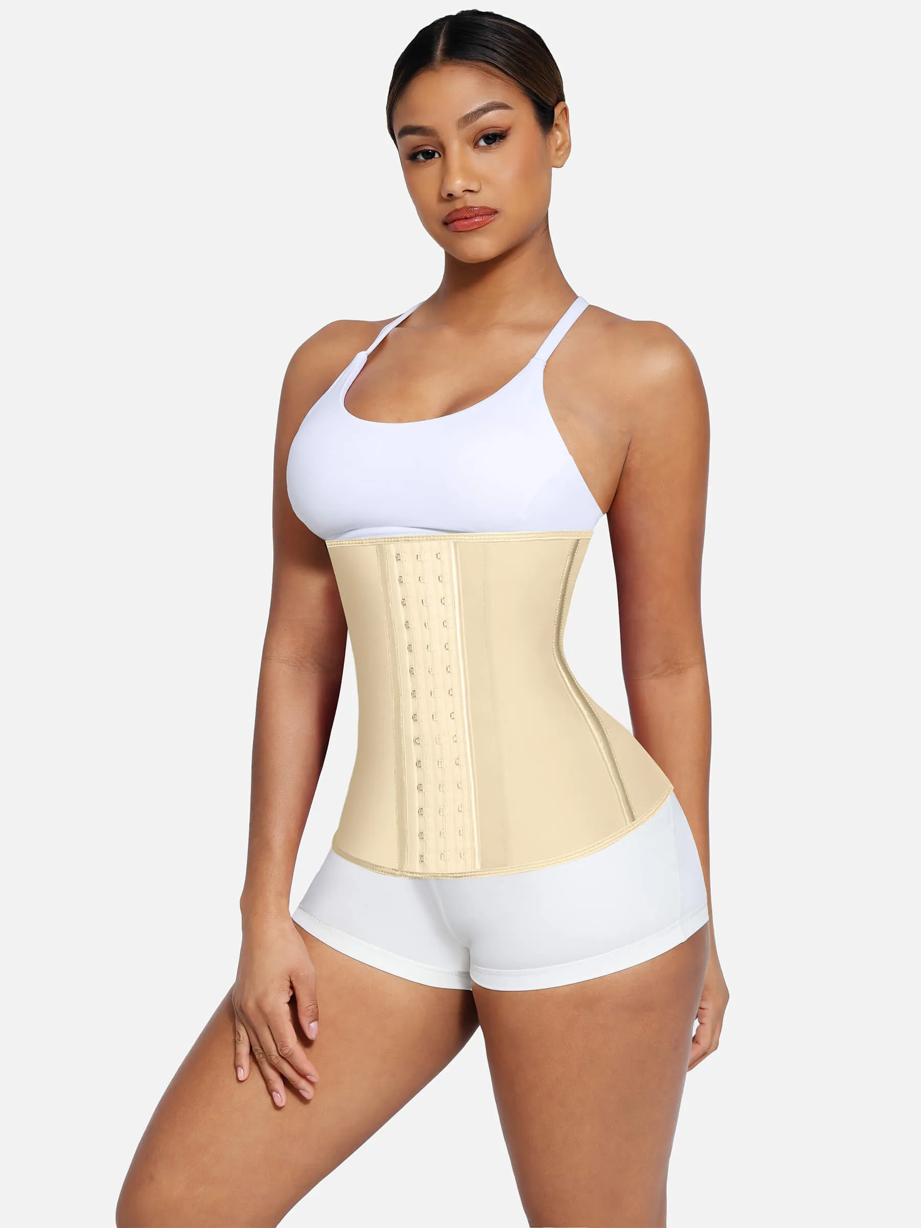 Feelingirl Latex Waist Trainer Waist Cincher Corset