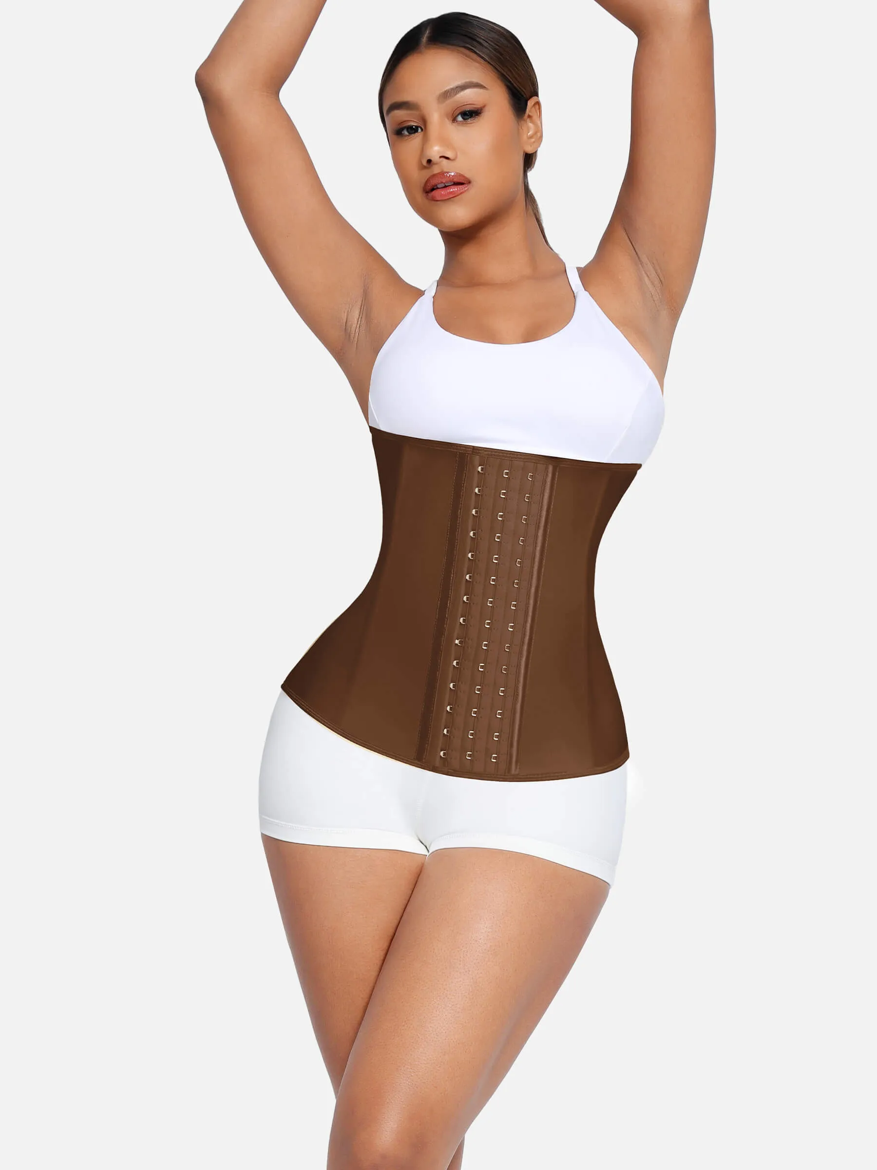 Feelingirl Latex Waist Trainer Waist Cincher Corset