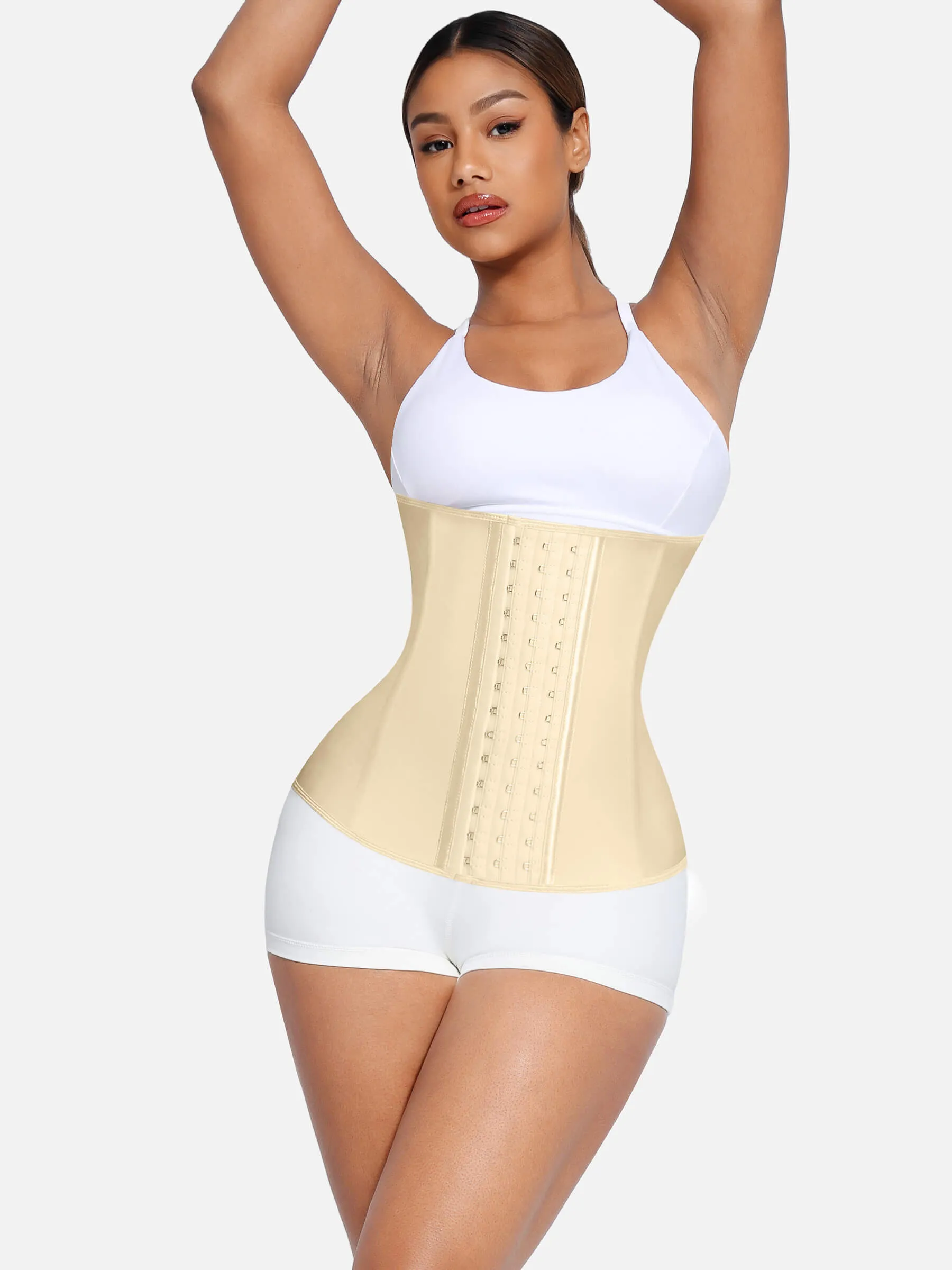 Feelingirl Latex Waist Trainer Waist Cincher Corset