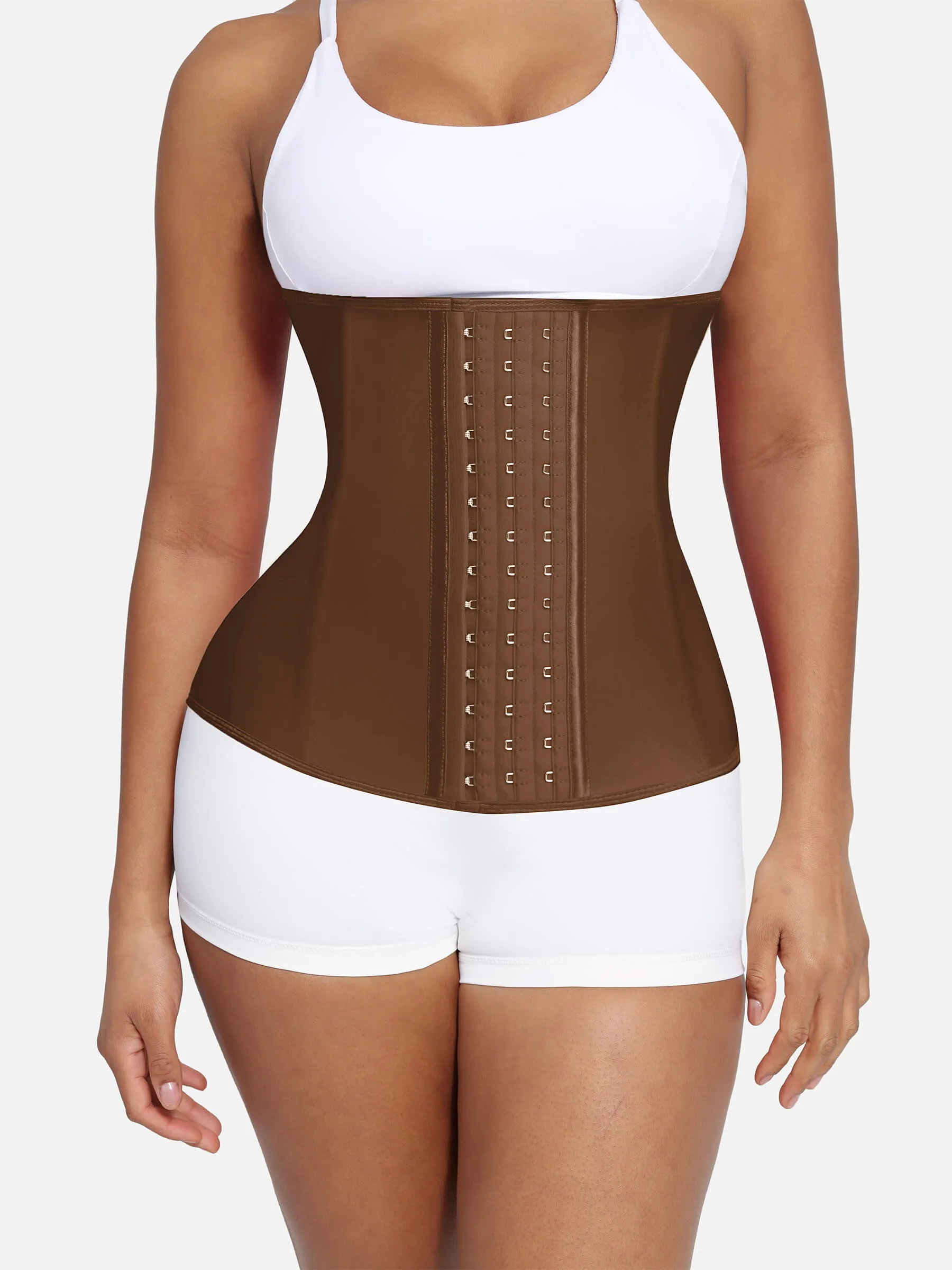 Feelingirl Latex Waist Trainer Waist Cincher Corset