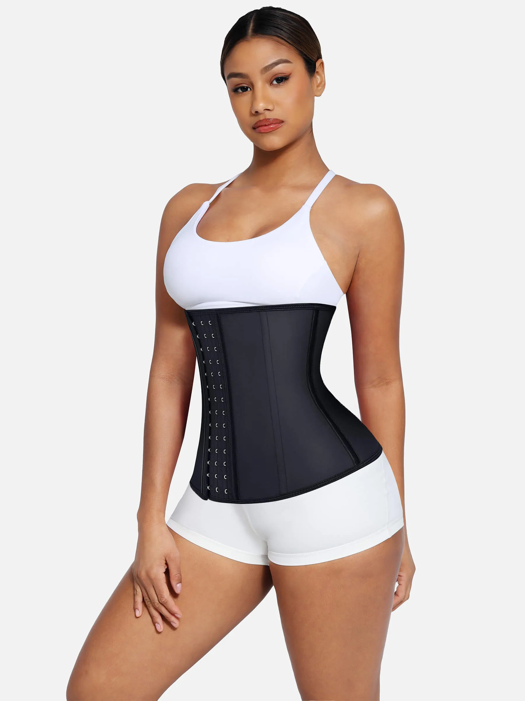 Feelingirl Latex Waist Trainer Waist Cincher Corset