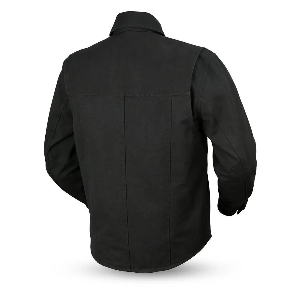 FIM417CNVS Mercer - Motorcycle Canvas Black Shirt for Men