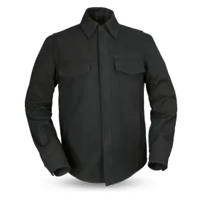 FIM417CNVS Mercer - Motorcycle Canvas Black Shirt for Men