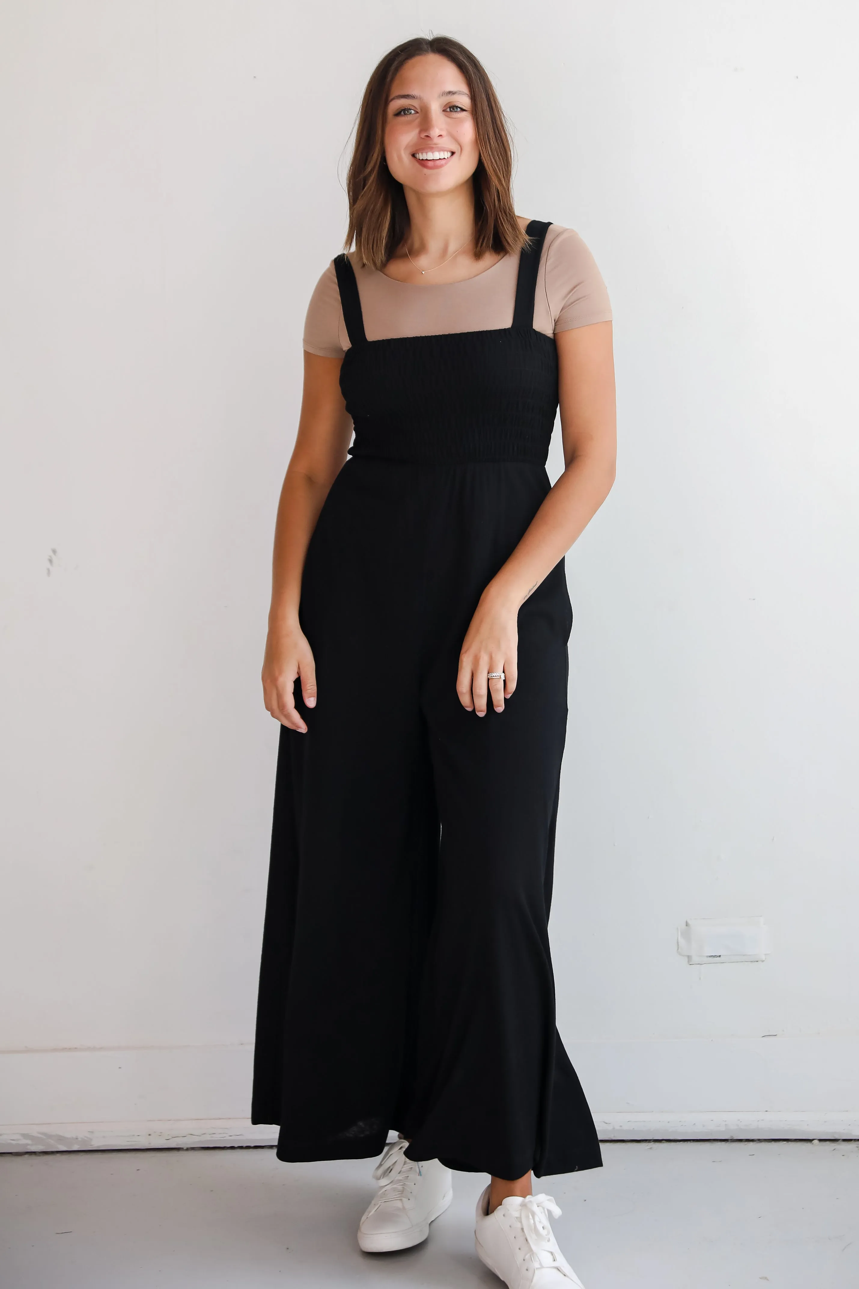 FINAL SALE - Iconic Situation Smocked Jumpsuit