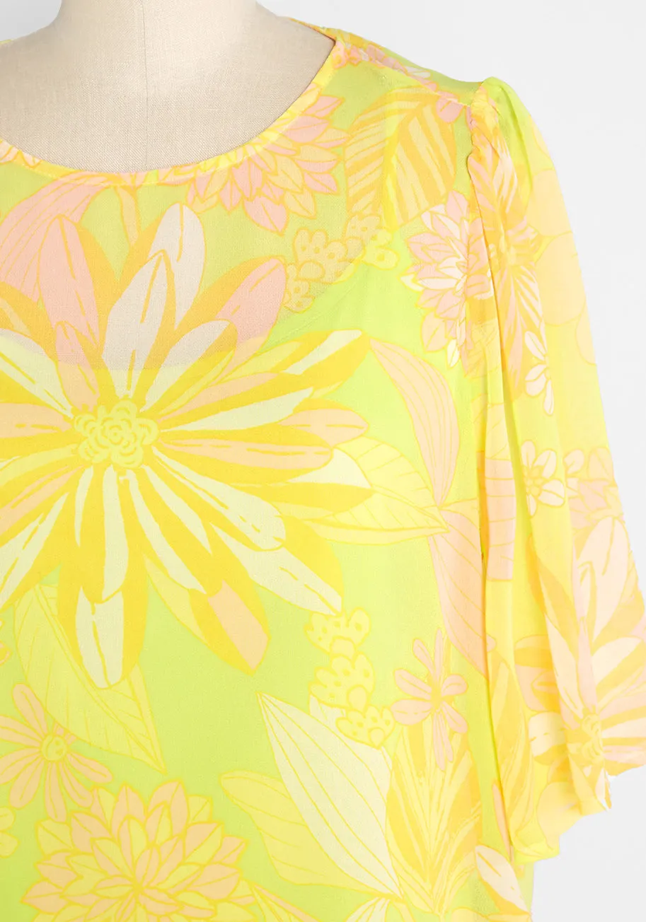 Fluttering Outta Sight Blouse