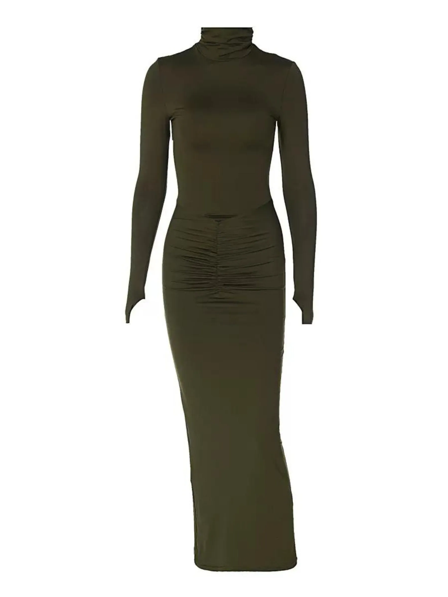 Flytonn-Christmas Outfits New Year's Eve Dress Night Out Club Dresses cute winter outfits Clover Long Sleeve Maxi Dress