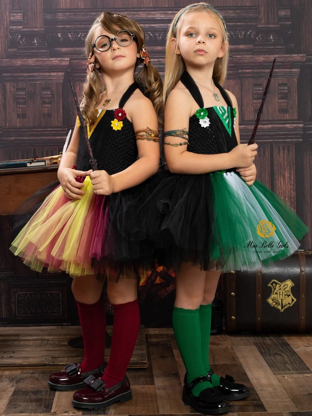 Girls Harry Potter Inspired Slytherin Tutu Costume Dress