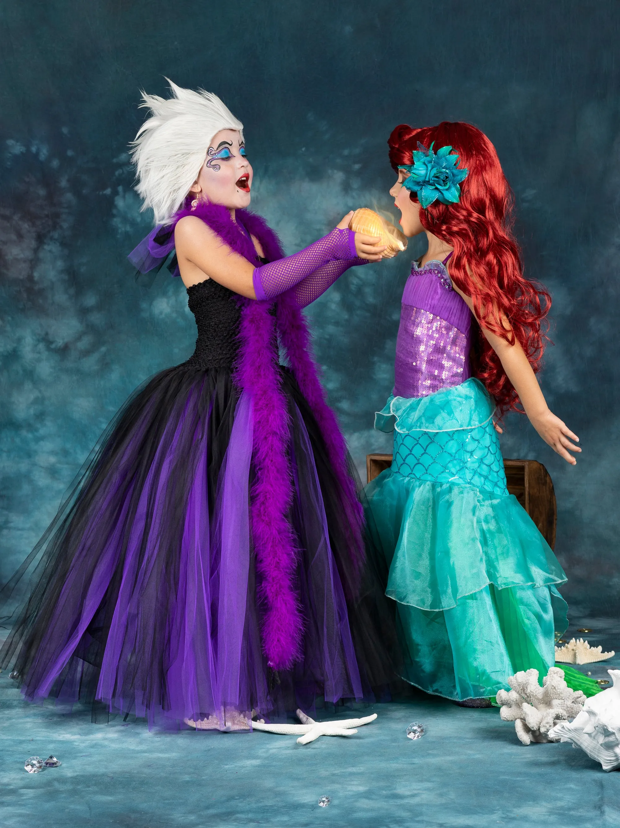 Girls Little Mermaid Inspired Ursula Costume