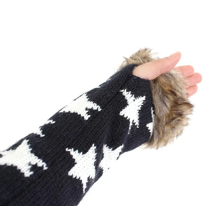 GL12103 America Flag Fingerless Gloves