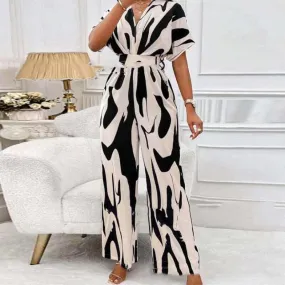 Glow Chic's Loose-Fit Printed Long Jumpsuit