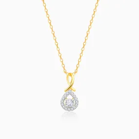 Gold Power Of Infinity Diamond Pendant